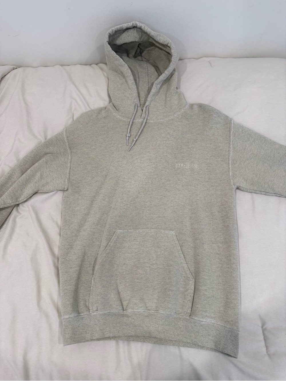 Light Gray/ Yellow Pullover Hoodie BDG Jeans Urban Outfitters